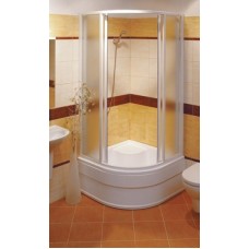 Supernova - Cabina dus semirotunda Sabina 90 Alb+Pearl
